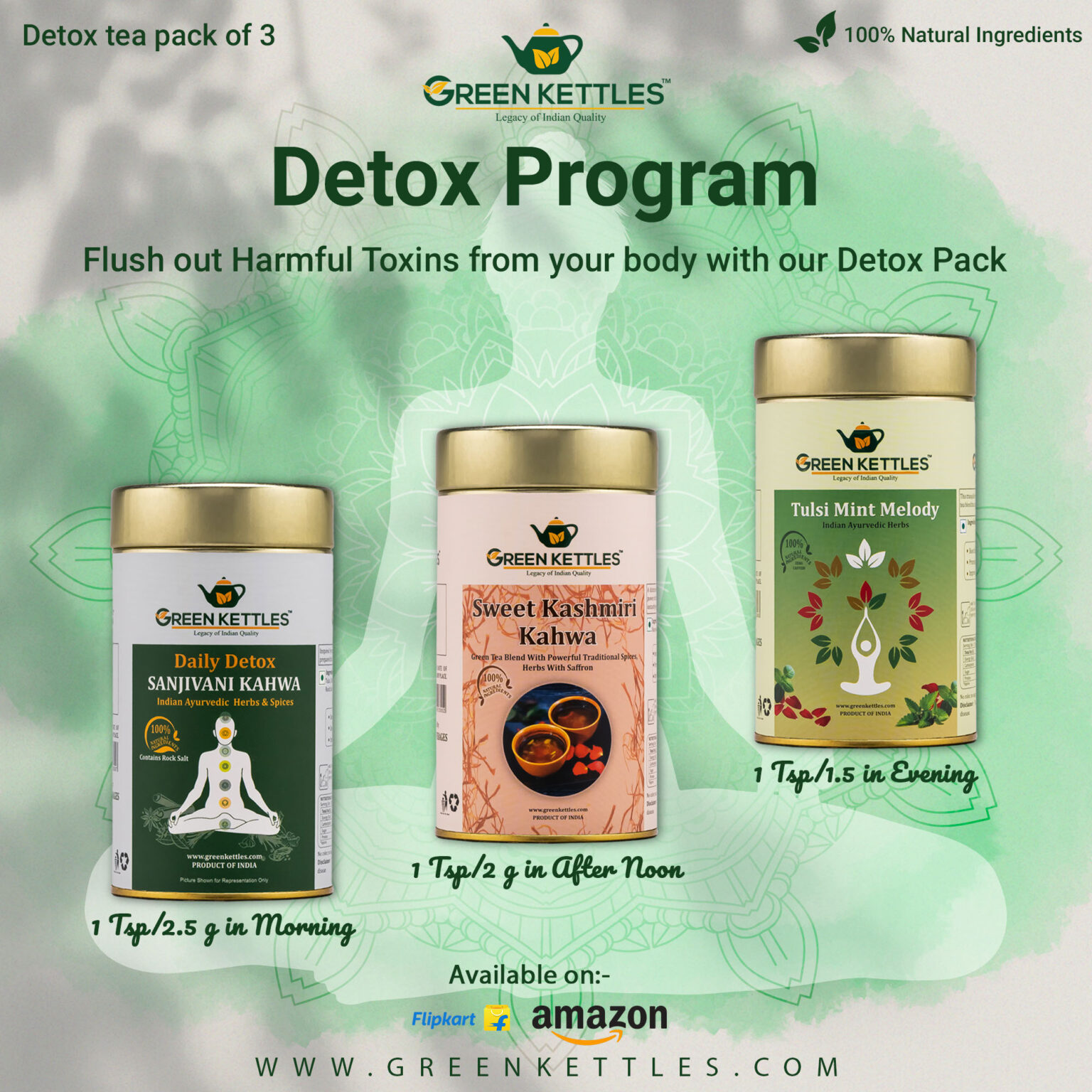 Collection Green Kettles Food and Beverages